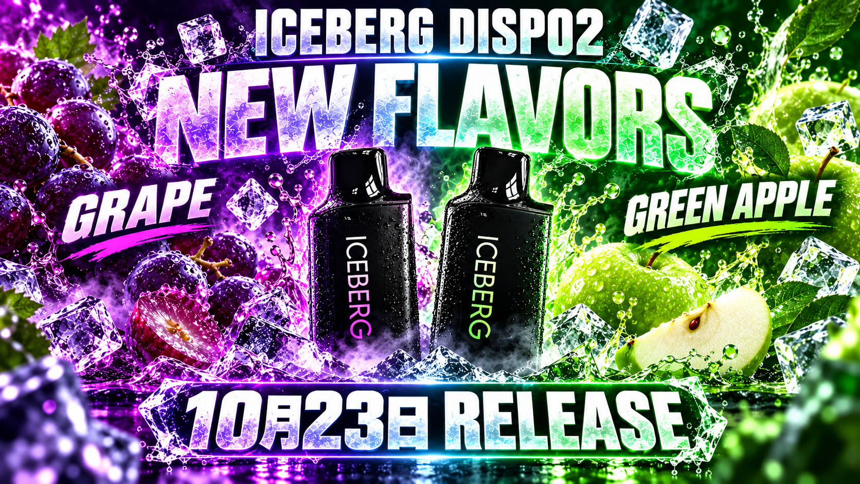 ICEBERG Dispo2 グレープ・グリーンアップル紹介動画